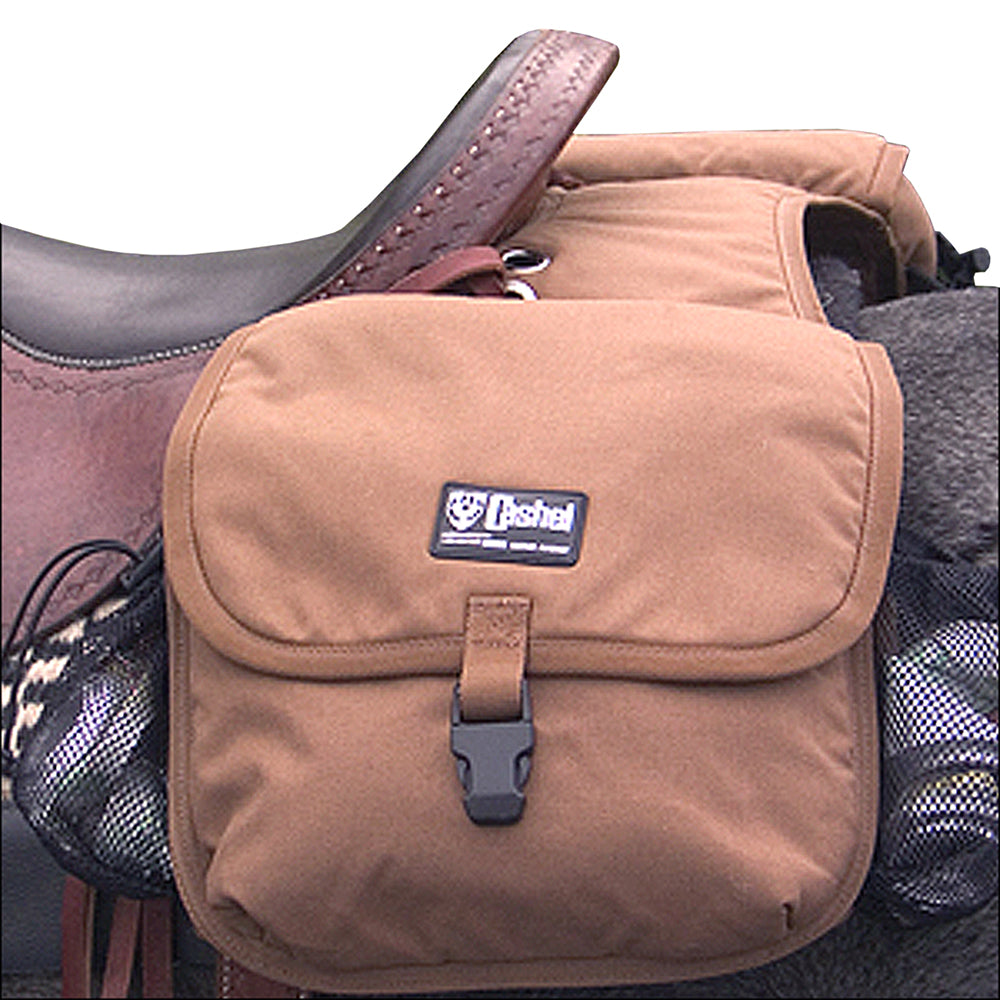 Classic Equine Horse Tack  Deluxe Plus Cantle Bag W/ Padded Pocket Brown