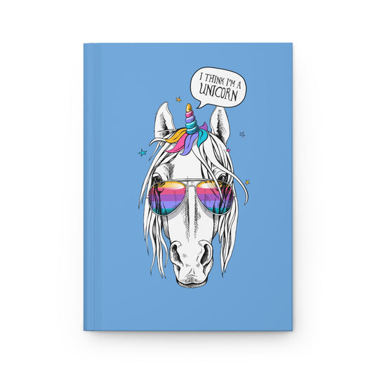 Hardcover Journal Matte - Groovy Unicorn