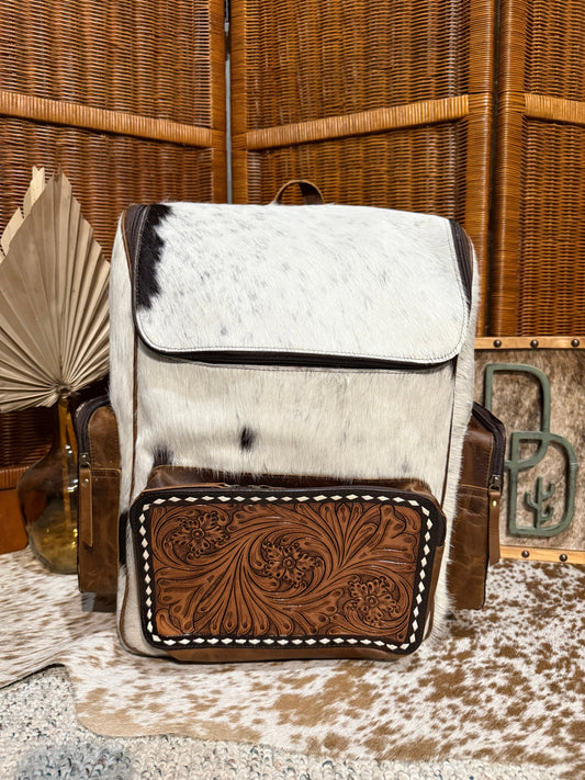 Evangeline Cowhide Backpack #90