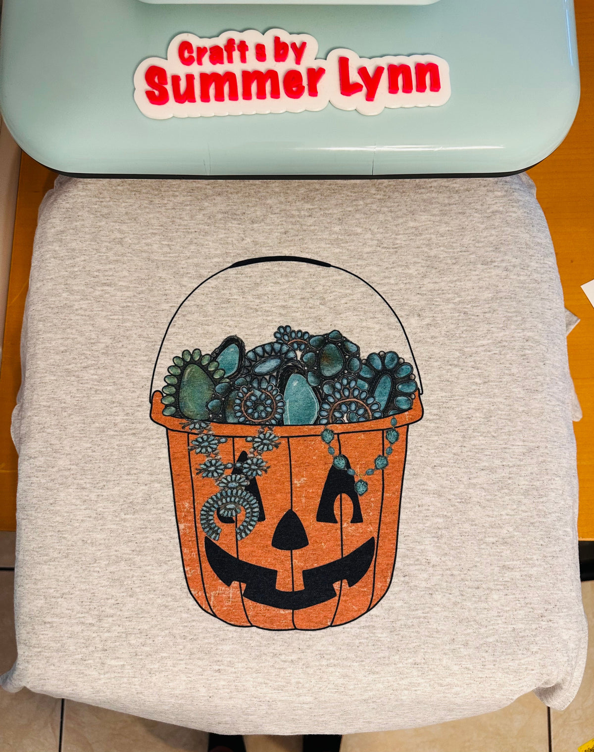 Trick or treat turquoise Top