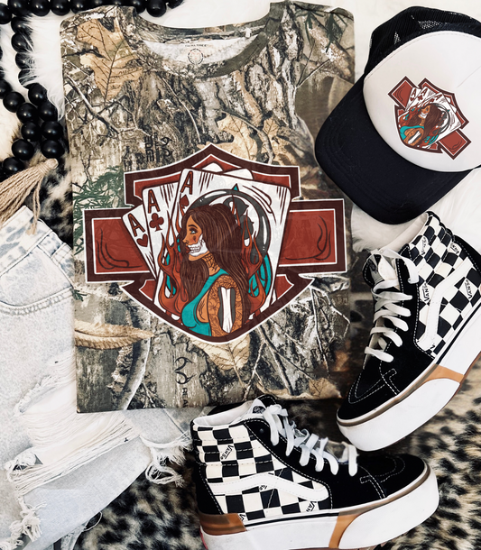 Play the Game camo Tee