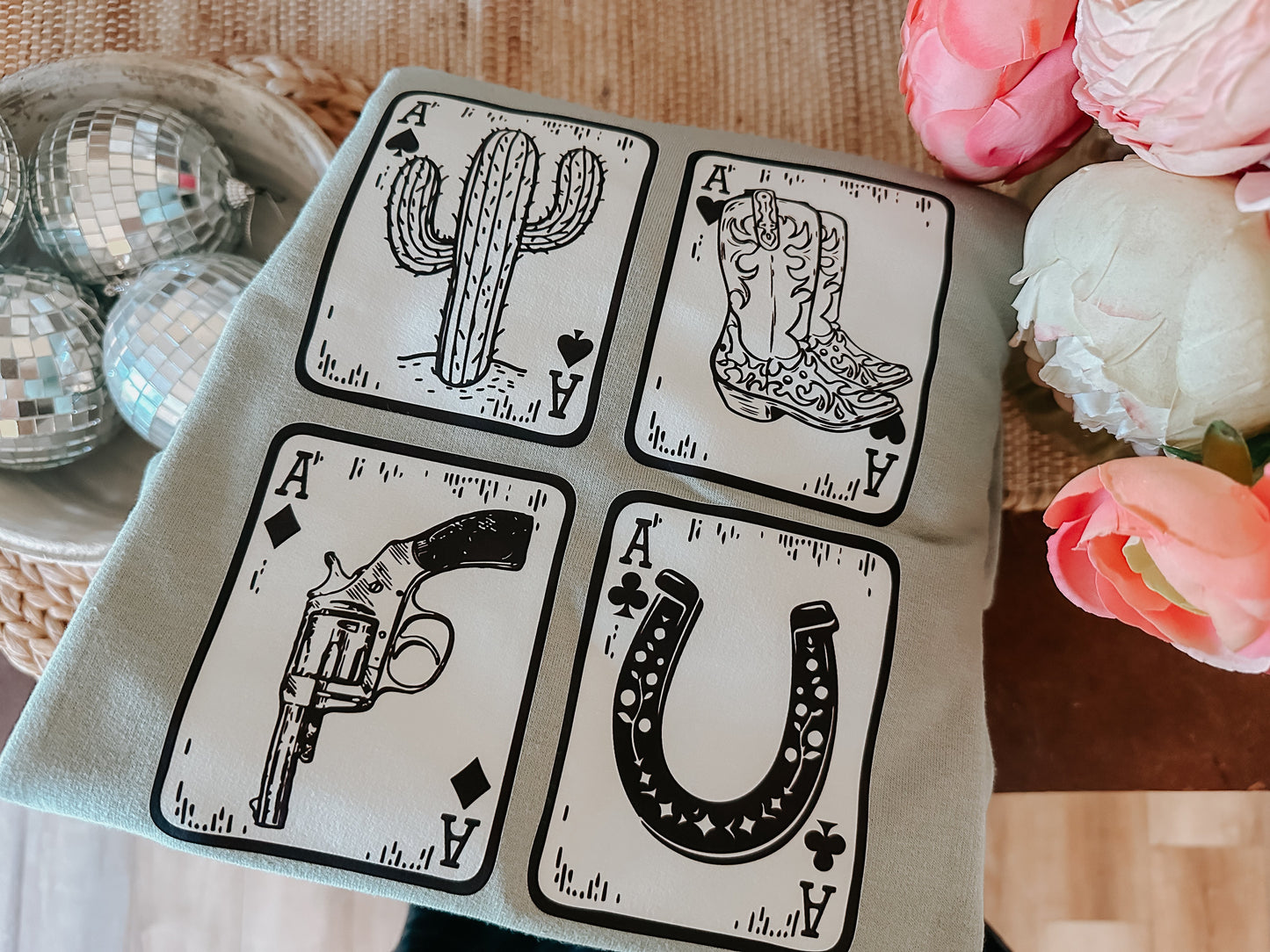 Limited Edition - Four of a Kind - Graphic Top - Small Left