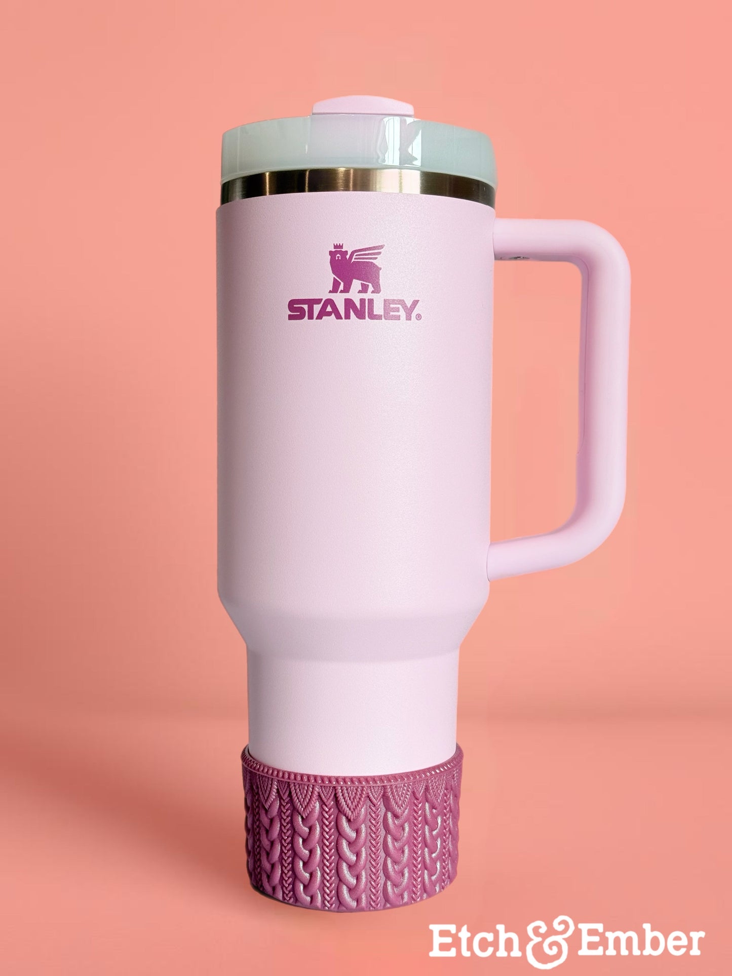 Deep Mauve Shimmer MACRAME Tumbler Boot