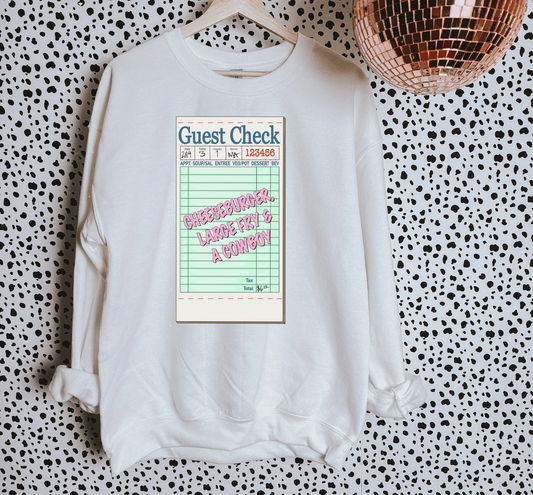 Cowboys & Fries TEE or CREWNECK