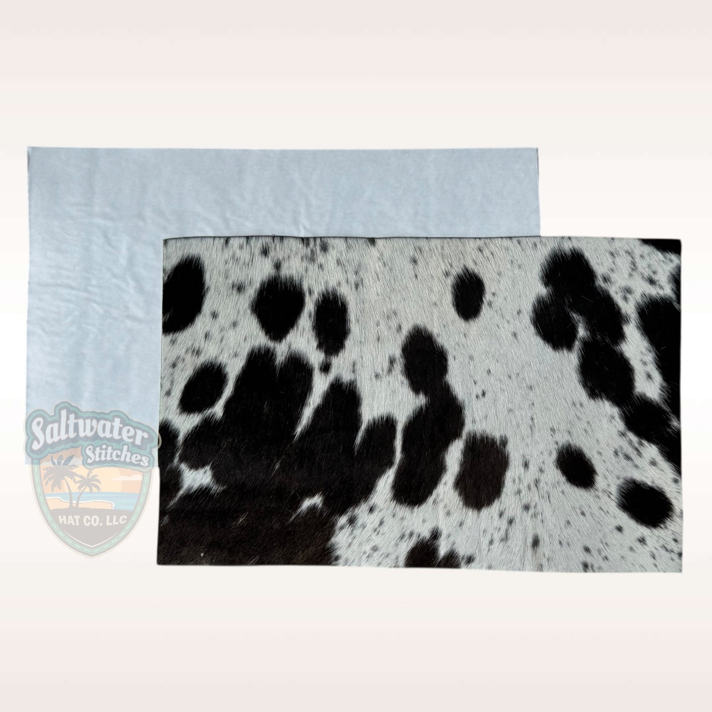 Black & White Cowhide Panel