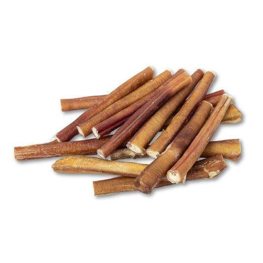 All-Natural Beef Bully Stick Dog Treats, High Protein & Long-Lasting Chews – 6-Inch Thick (25/case)
