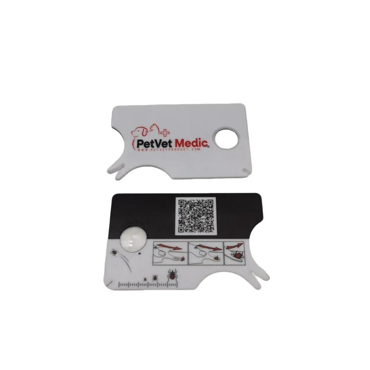 PetVet Medic® Card Tick Remover 3 Pack – Pocket Tick Removal Tool for Pets & People, Safe & Easy for Dogs, Cats & Outdoor Travel