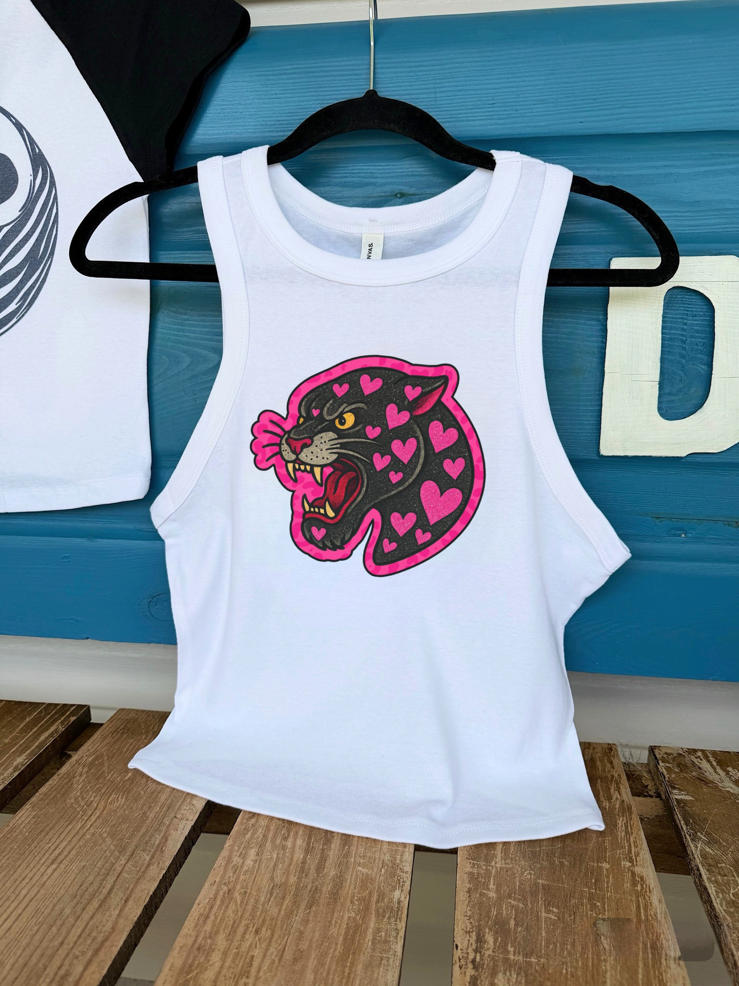 Tattoo Panther Cropped Tank