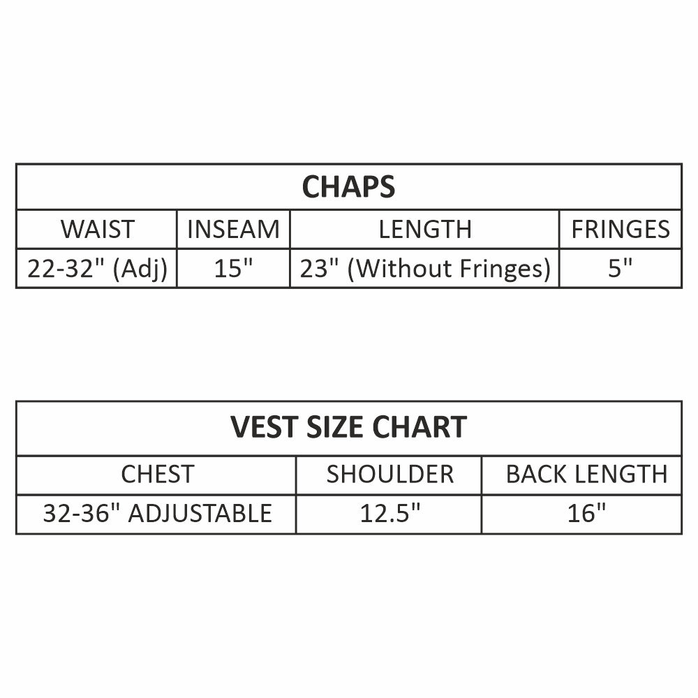 Hilason Junior Youth Bull Riding Pro Rodeo Leather Protective Vest Chaps