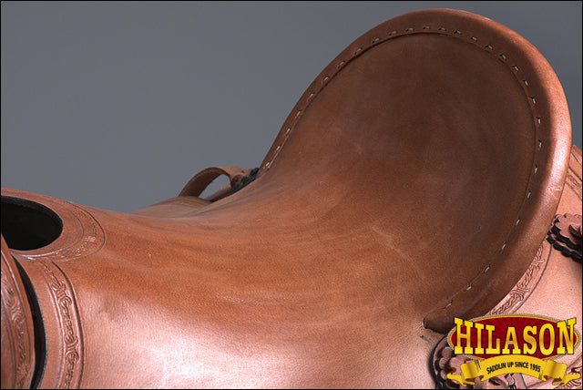 Western Horse Saddle American Leather Ranch Roping Trail Hilason Mahogany
