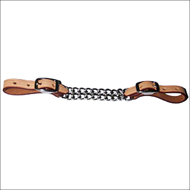 5/8" Hilason Western Tack Horse Russet Flat Twisted Curb Chain