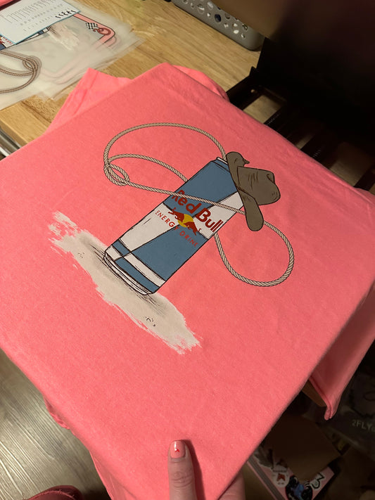 Energy Drink Cowboy PINK Graphic