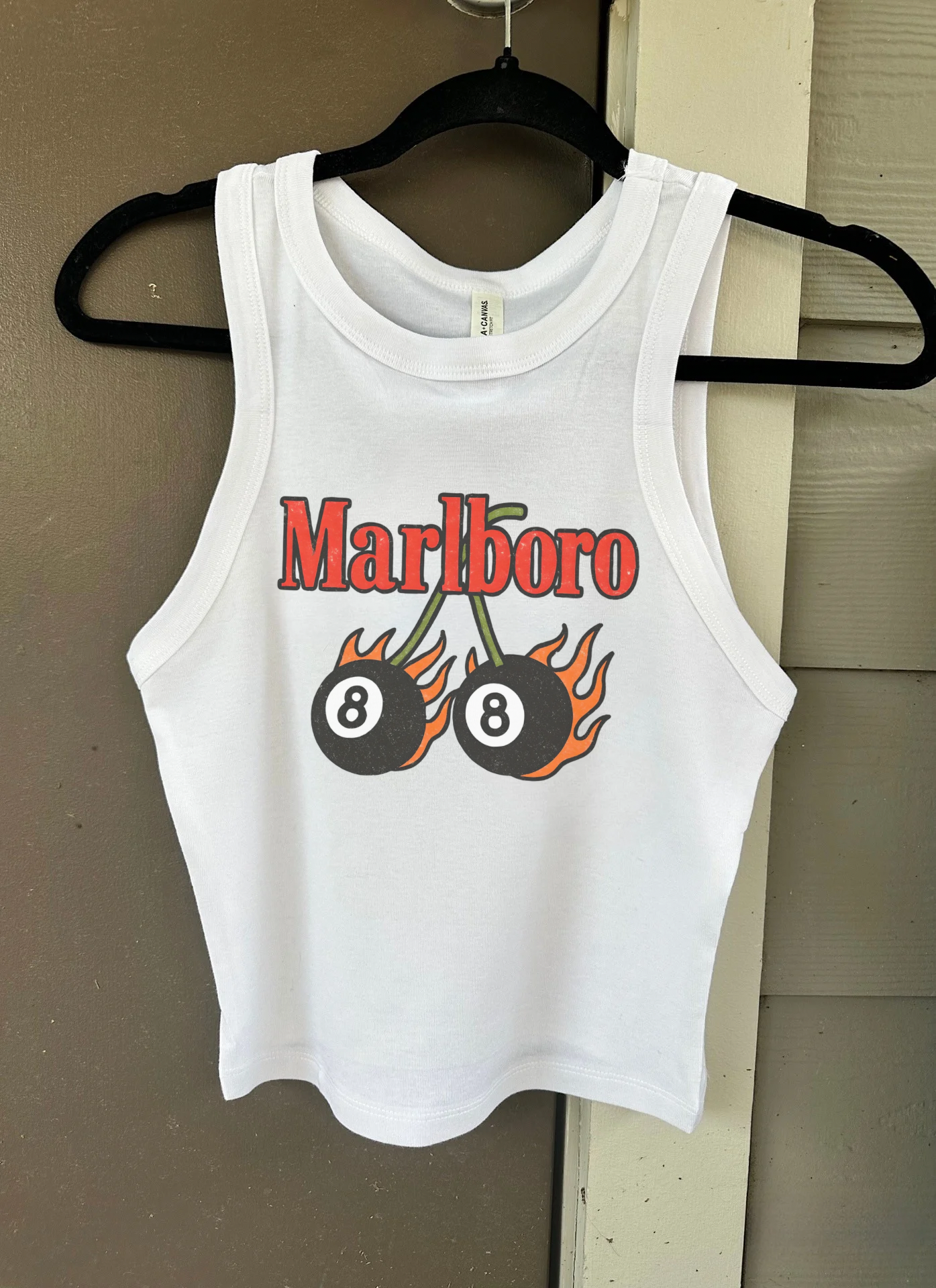 Cherry Boro Cropped Tank