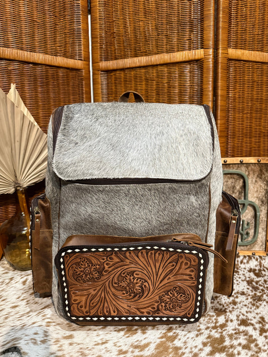 Evangeline Cowhide Backpack #61