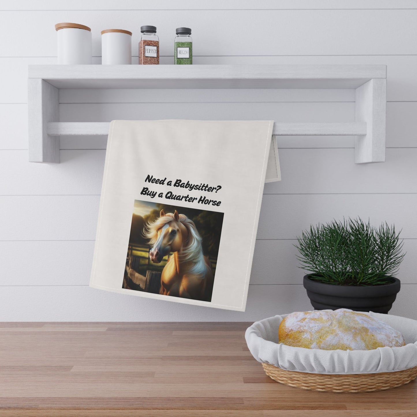 Quarter Horse loving Funny Kitchen Decor, Gift for Horse Lovers, Equestrian Home, Farmhouse Kitchen, Unique Hostess Gift