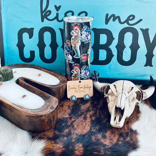 Drunken Country Western 20oz Skinny Tumbler