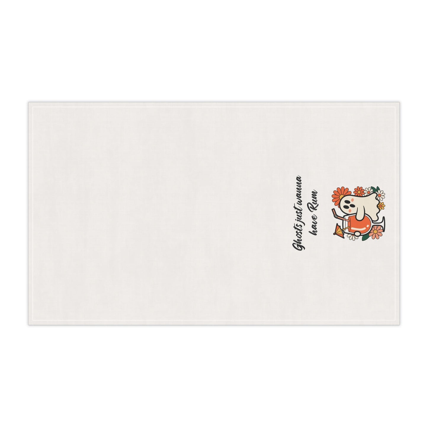 "Ghosts just wanna have Rum" Boo-tifully Tipsy Ghost Kitchen Towels, Halloween Kitchen Decor, Fun Gifts for Home, Funny Dish Towels, Spooky Party Essentials