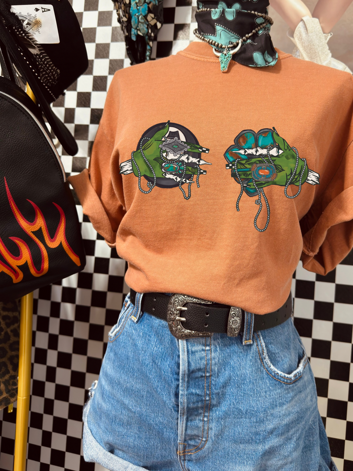 Frankenstein Drippy 8 ball tee
