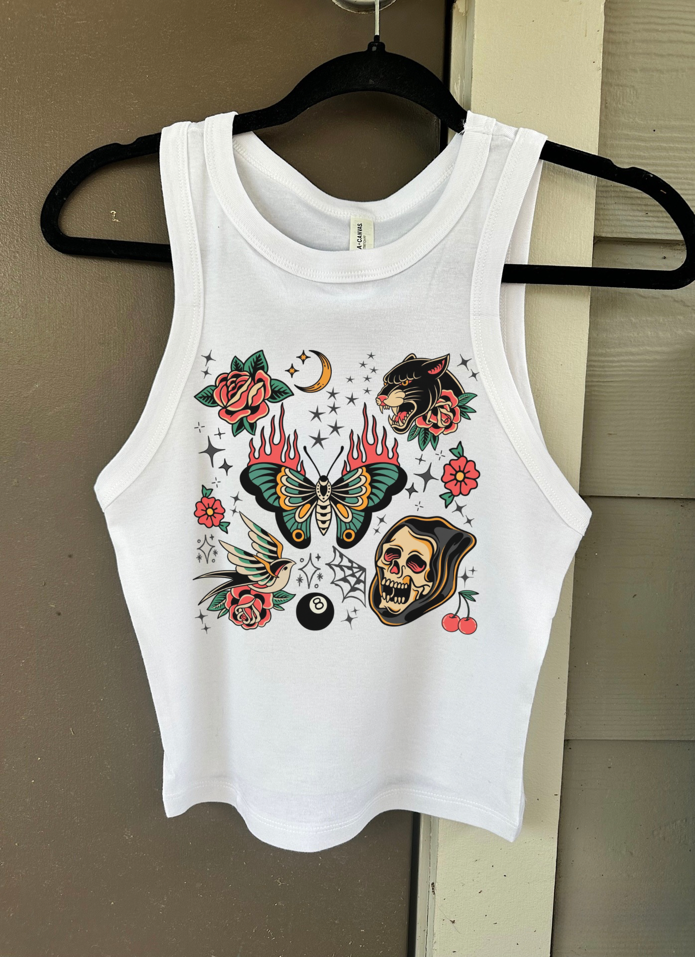 Trad Tattoo Cropped Tank