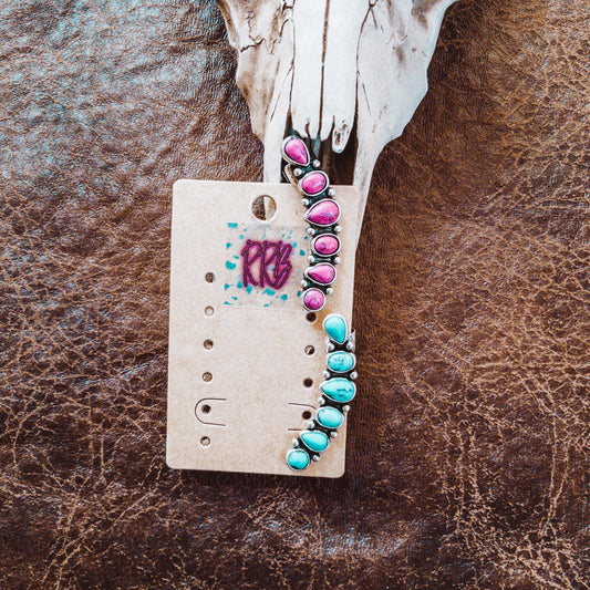 Western Stone Stud Ear Climber