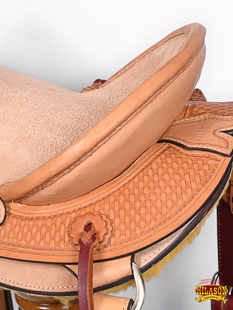 Horse Bronc Saddle Hilason Classic Series Rodeo American Leather