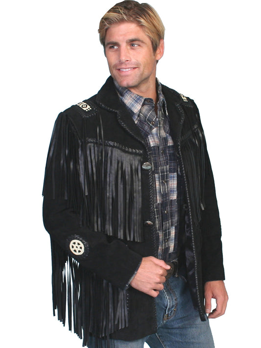 Hand Laced Bead Trim Coat - 758