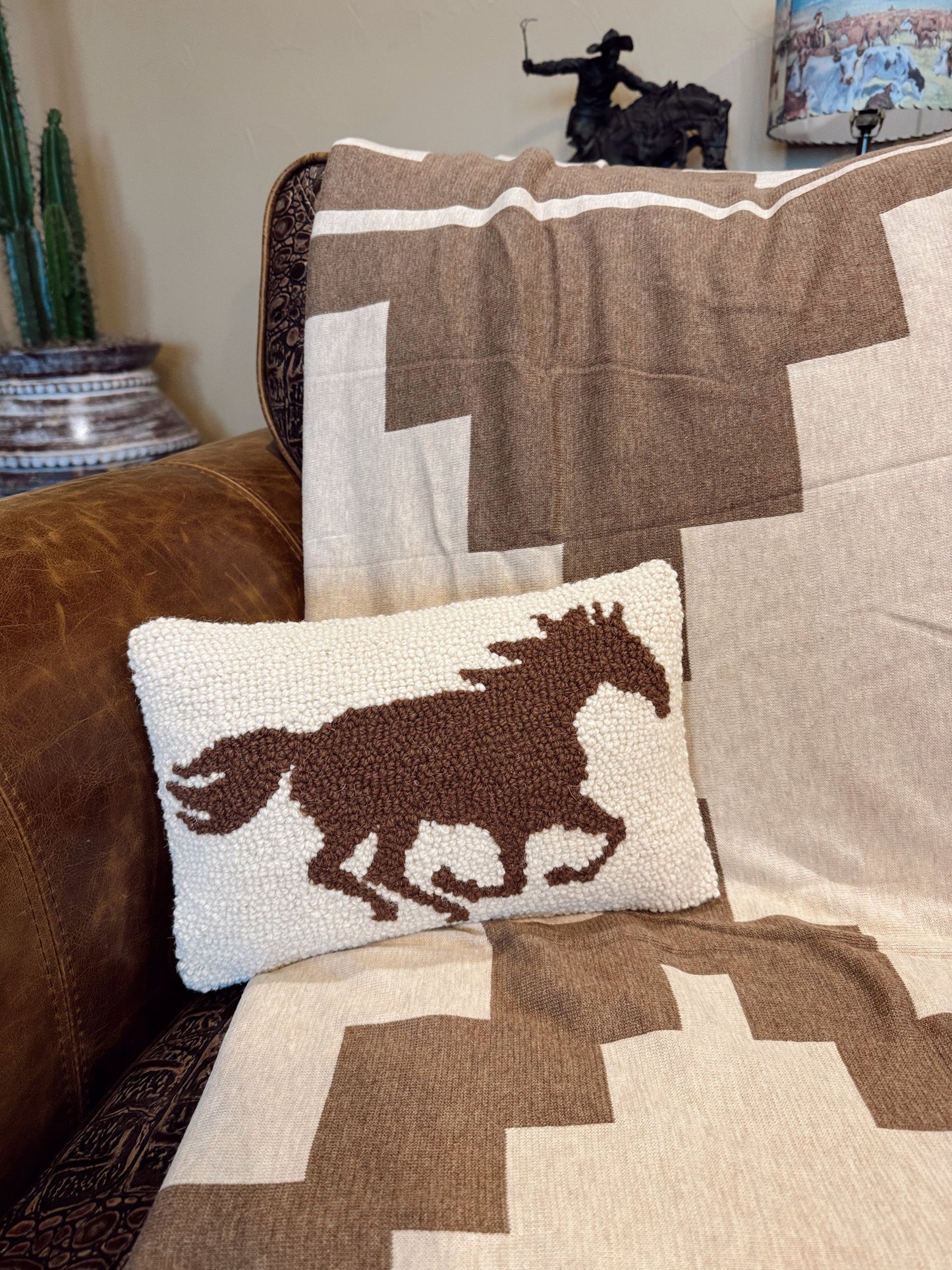 The Mustang Hook Pillow