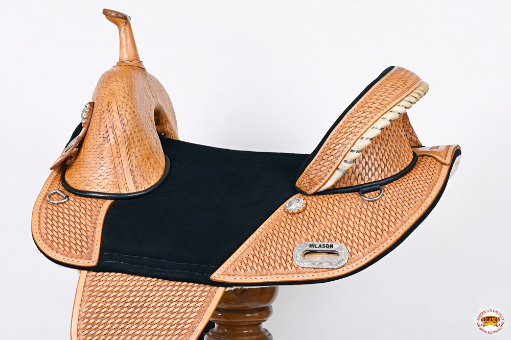 Hilason Western Horse Treeless Trail Barrel Saddle American Leather