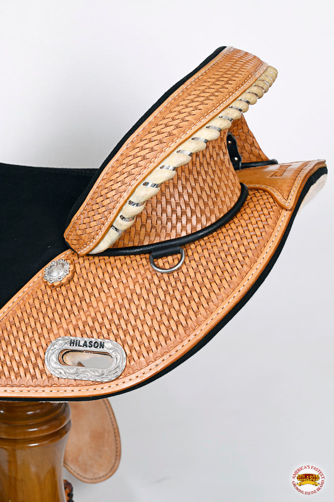 Hilason Western Horse Treeless Trail Barrel Saddle American Leather