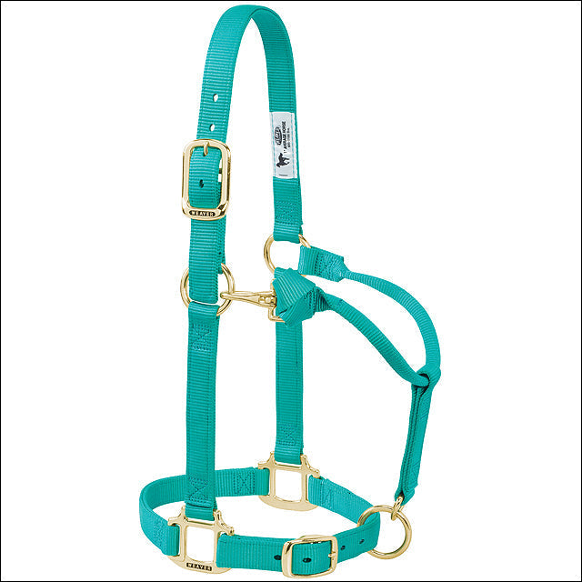 Weaver Original Adjustable Chin And Throat Snap Horse Halter Green