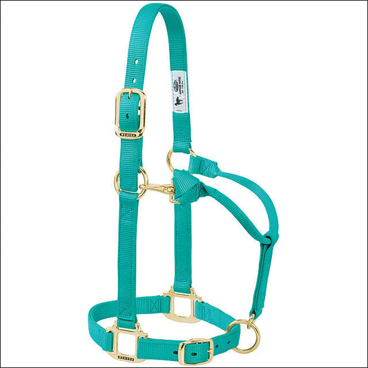Weaver Original Adjustable Chin And Throat Snap Horse Halter Green