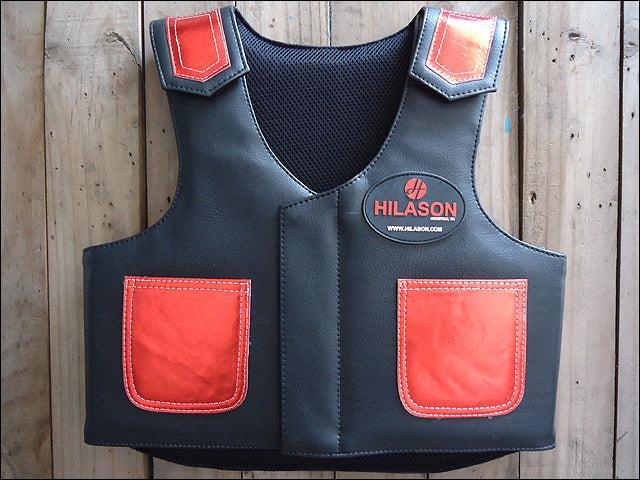Hilason Kids Junior Youth Bull Riding Pro Rodeo Leather Protective Vest