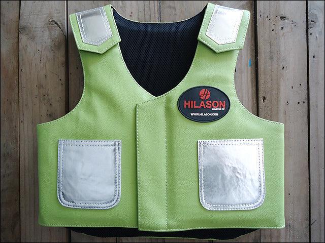 Hilason Kids Junior Youth Bull Riding Pro Rodeo Leather Protective Vest