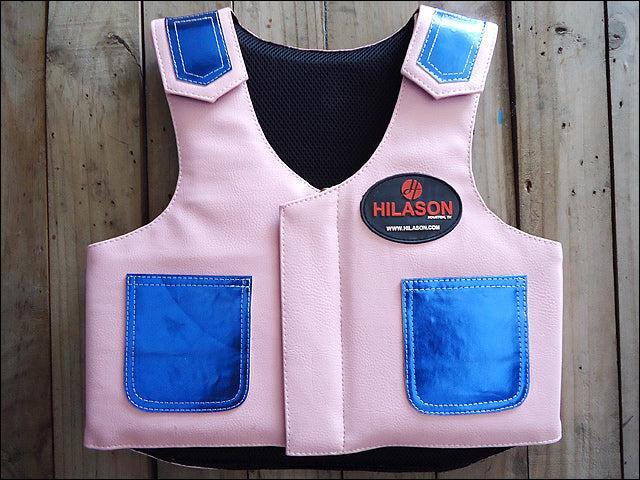 Hilason Kids Junior Youth Bull Riding Pro Rodeo Leather Protective Vest