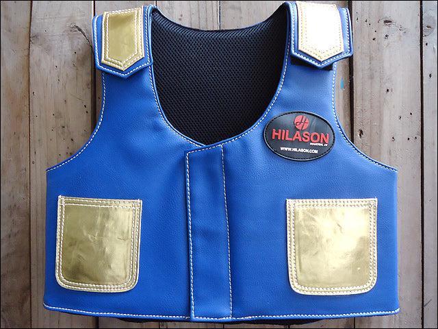 Hilason Kids Junior Youth Bull Riding Pro Rodeo Leather Protective Vest