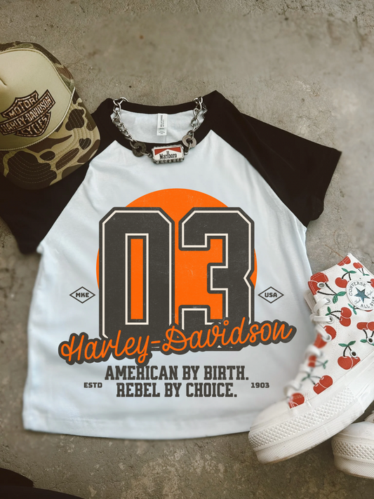 HD Rebel Micro Rib Raglan Baby Tee