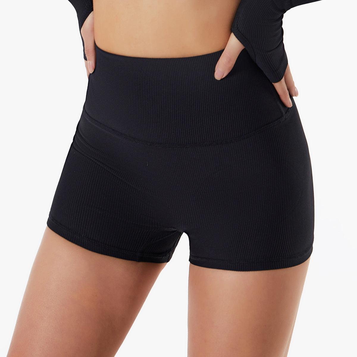 High-Waisted Ribbed Fitness Shorts | Butt Lifting & Flattering Activewear for Yoga, Running & More