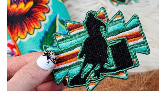 Serape Barrel Racing Adhesive Patch