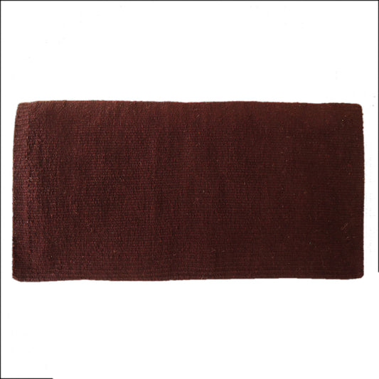 HILASON Western Horse Saddle Blanket Pad Acrylic Wool Rodeo Brown