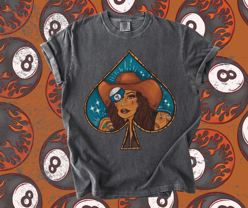 Brunette Spade Bombshell tee