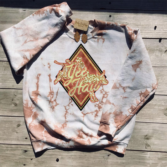 Yee-Haw Bull Rider Western Sweatshirt