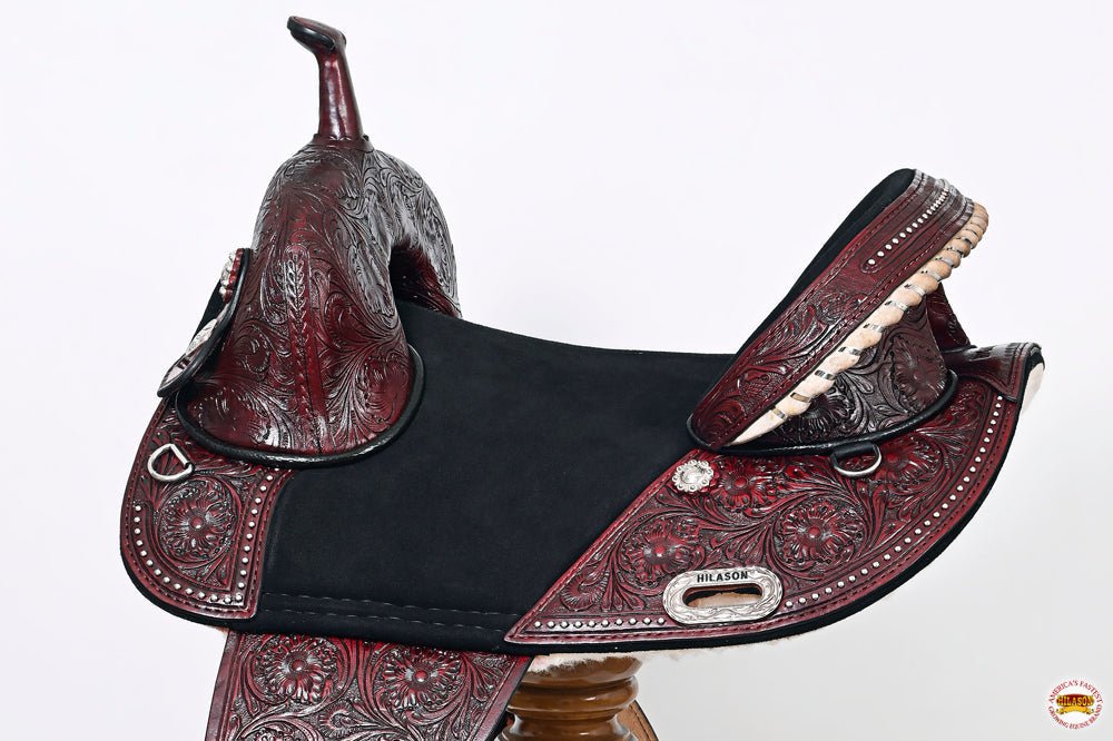 Hilason Western Horse Treeless Trail Barrel Saddle American Leather