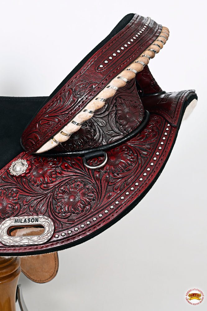 Hilason Western Horse Treeless Trail Barrel Saddle American Leather