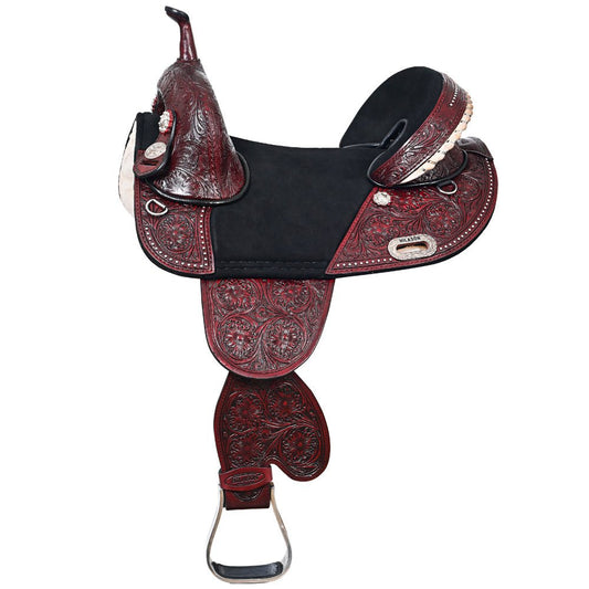 Hilason Western Horse Treeless Trail Barrel Saddle American Leather