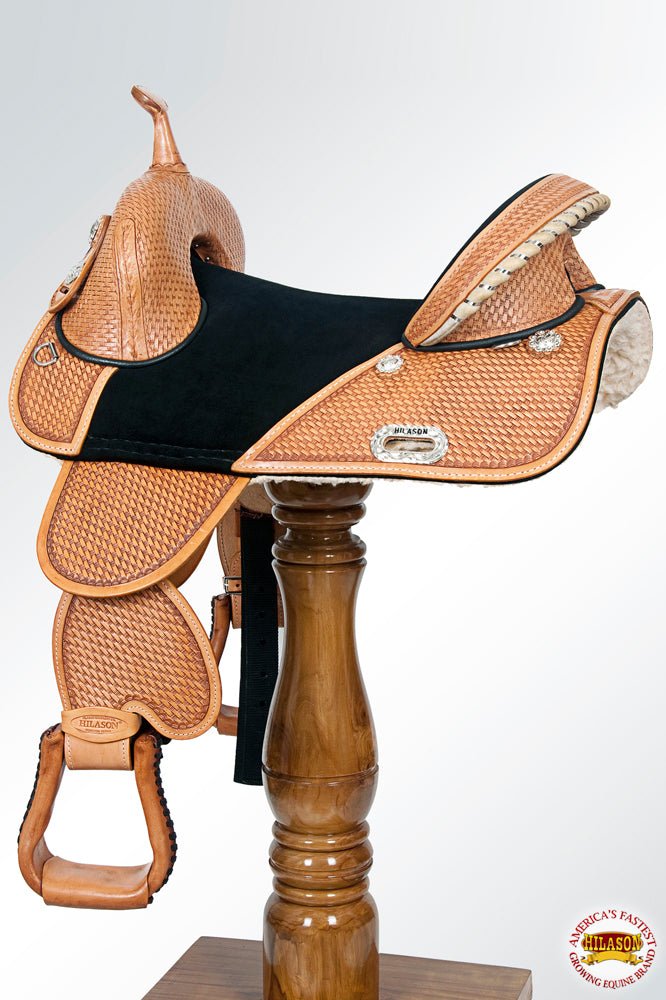 Hilason Western Horse Treeless Trail Barrel Saddle American Leather