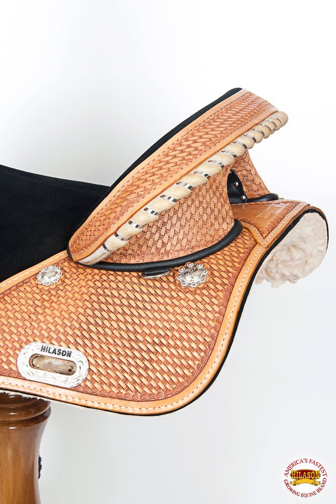 Hilason Western Horse Treeless Trail Barrel Saddle American Leather