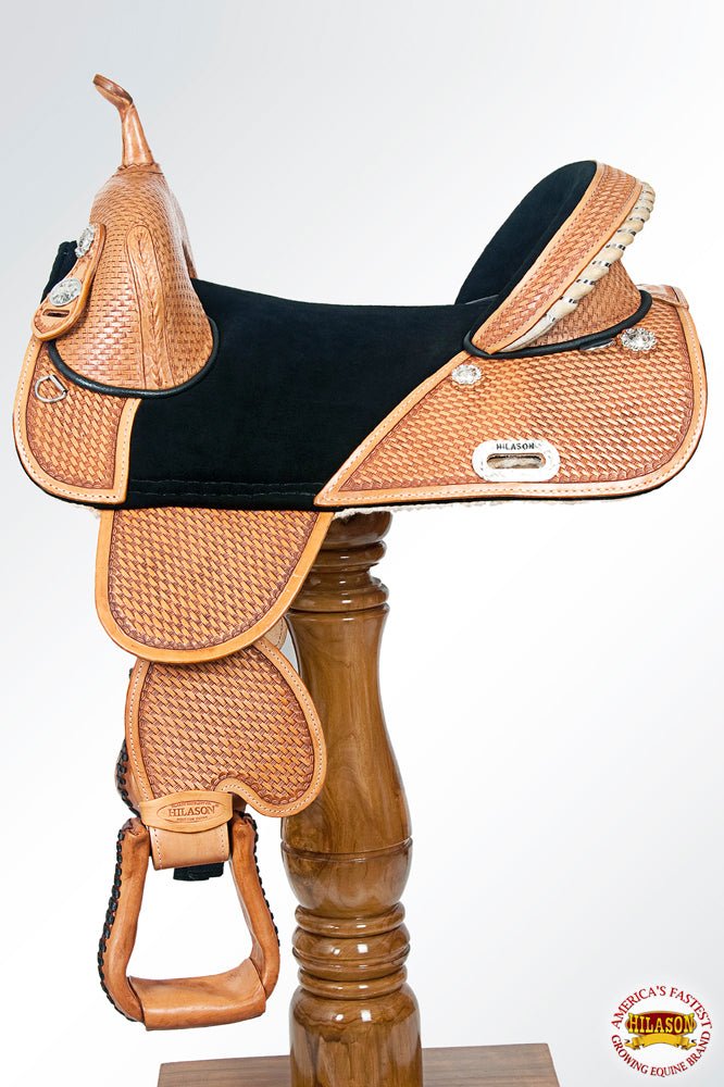 Hilason Western Horse Treeless Trail Barrel Saddle American Leather