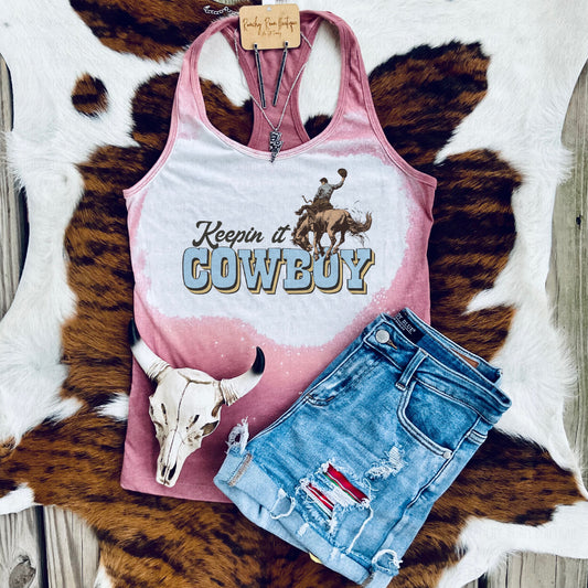 Keepin it Cowboy Racerback Tank