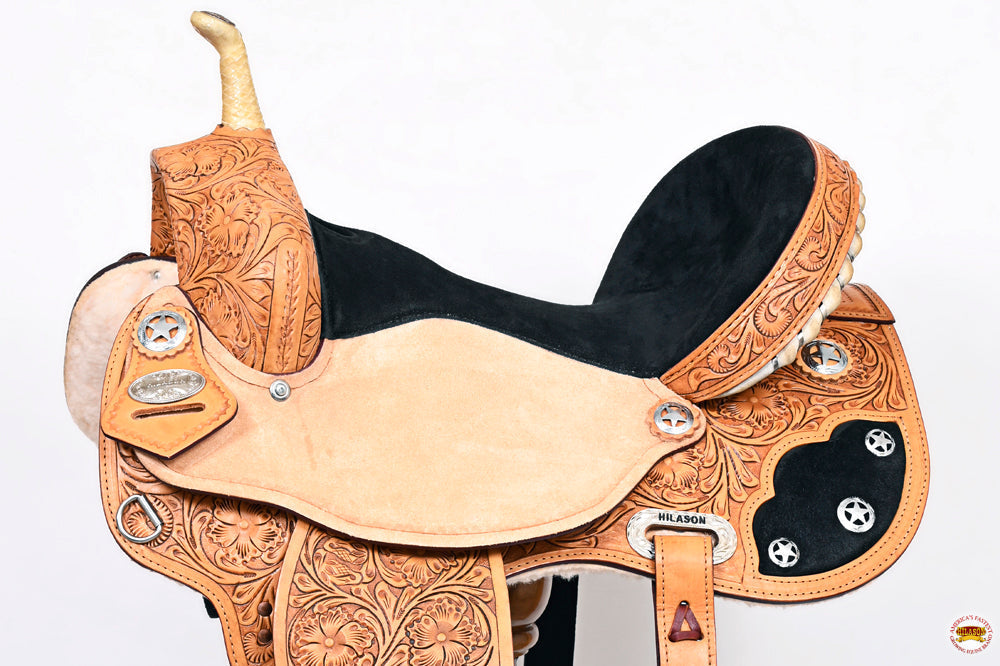 Western Horse Saddle American Leather Flex Trail Barrel Hilason