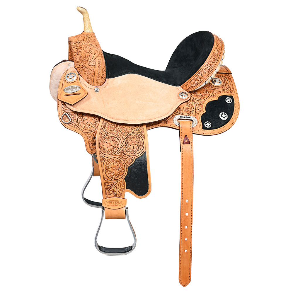 Western Horse Saddle American Leather Flex Trail Barrel Hilason